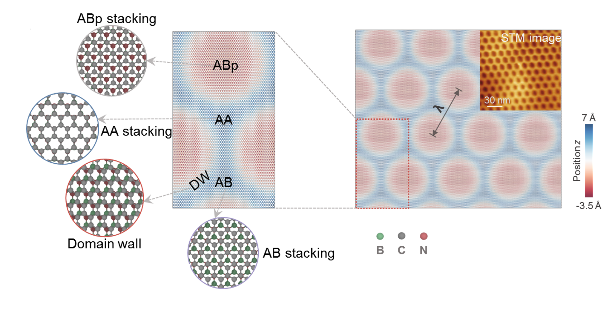 Graphene and hBN thermal transport visualization